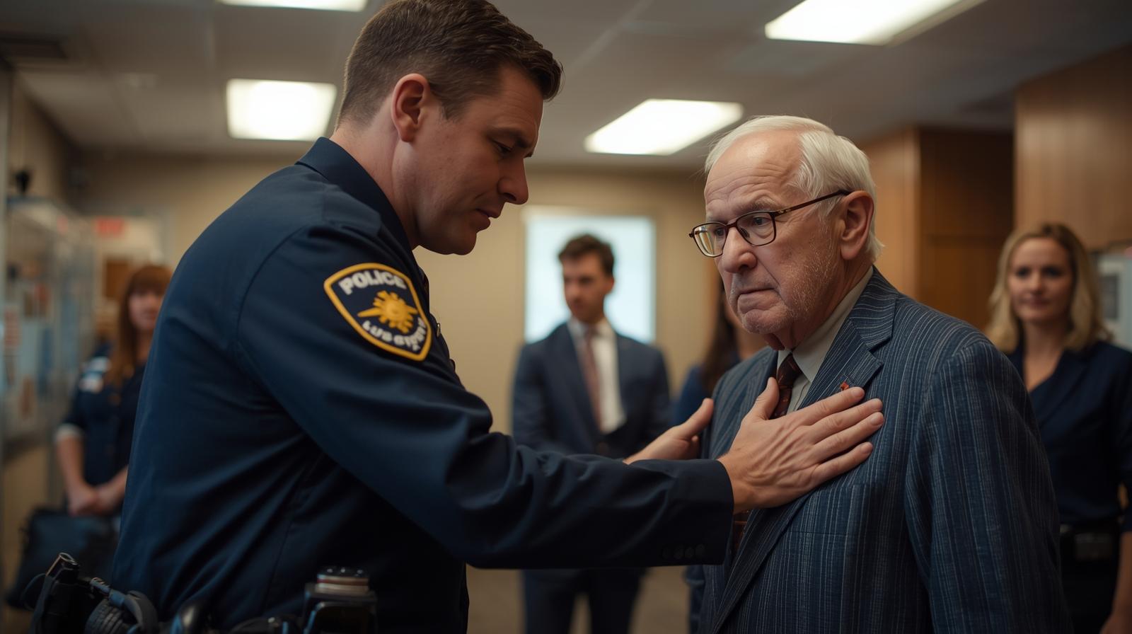 Staff Kicks Elderly Man Out Of Bank, Then A Cop Brings Him Back To Take Action!