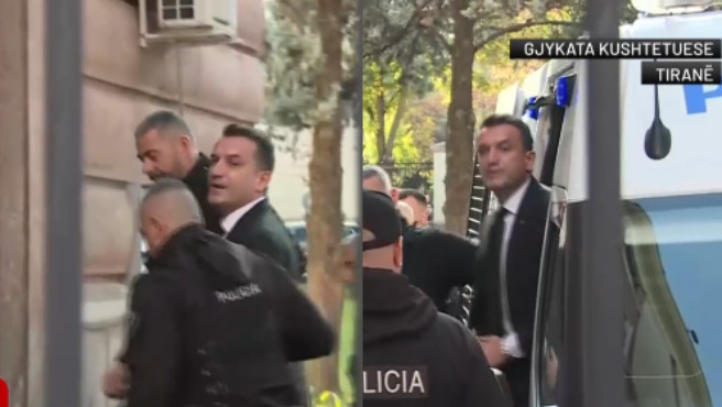 Erion Veliaj mbërrin në Gjykatën Kushtetuese, shikon nga kamerat dhe..