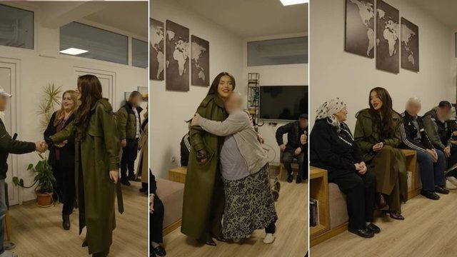 Prekëse! Tayna Shkon në Qendrën e të Moshuarve dhe Dhuron Donacion që i Solli të Gjithëve Lot në Sy!