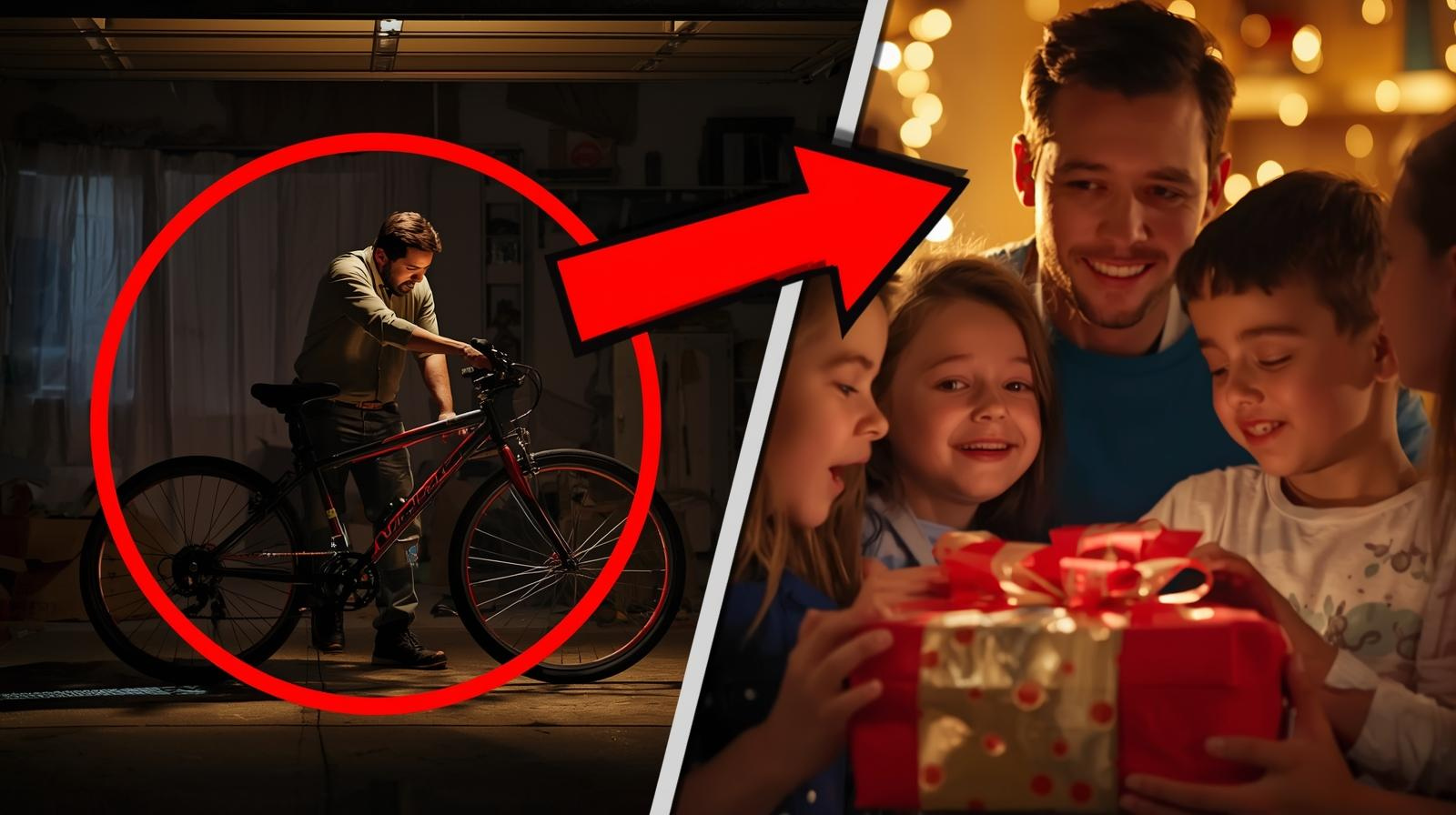 Babai punonte natën fshehurazi për një surprizë të madhe për fëmijët e tij