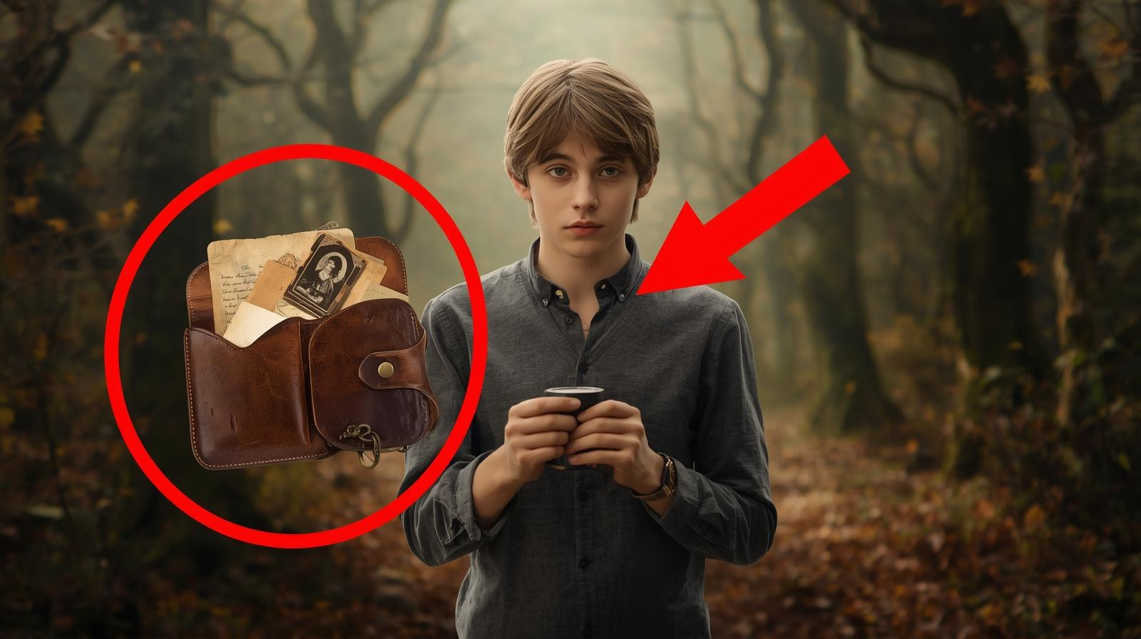 Djali që gjeti një portofol të vjetër në pyll – brenda ishte një histori dashurie e harruar