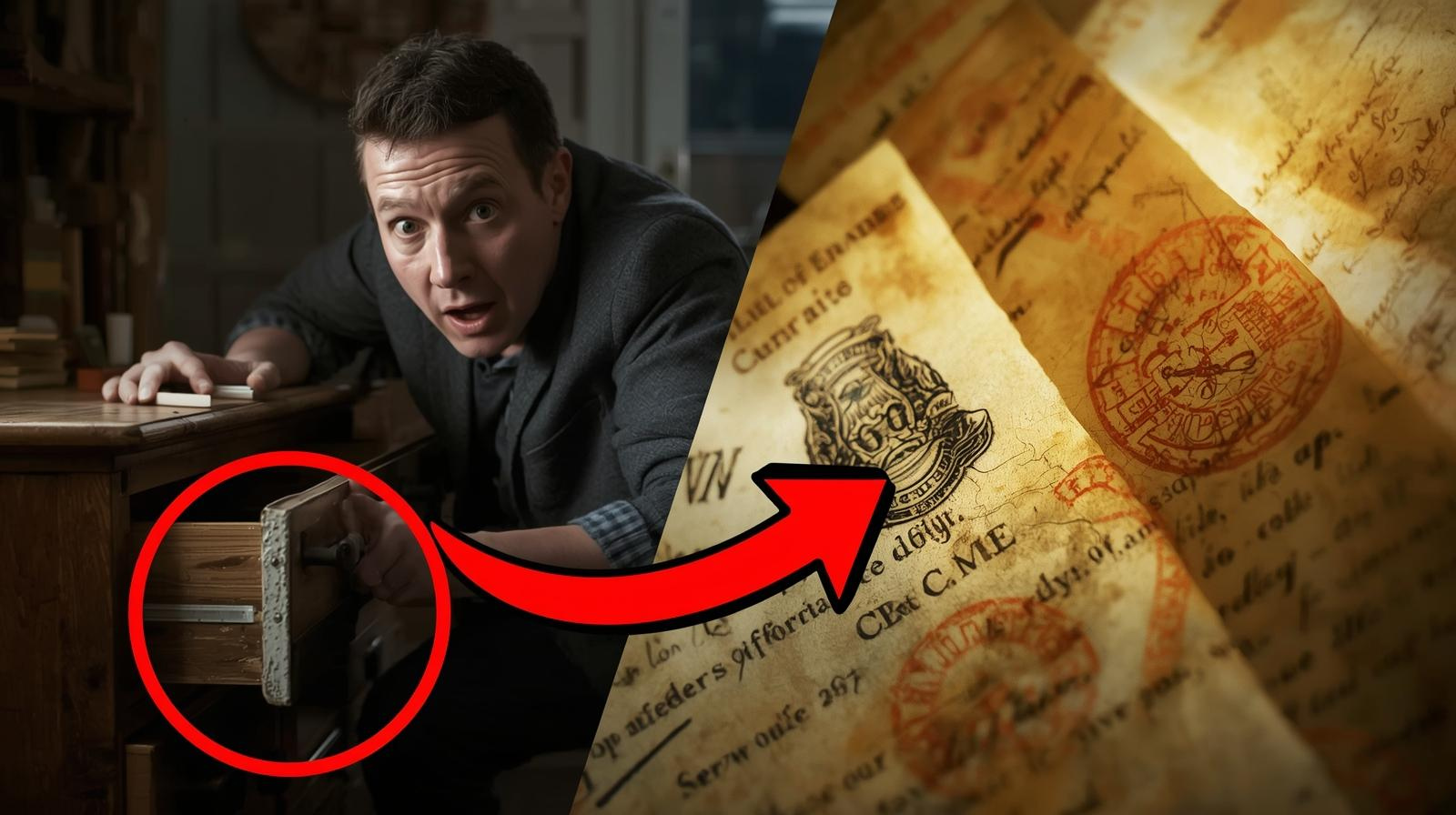 Një burrë bleu një mobilie të përdorur dhe gjeti brenda dokumente historike