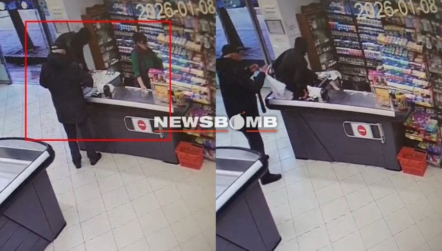 I maskuar duke “fluturuar” mbi banak me thke!